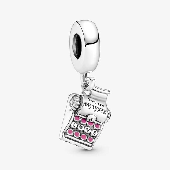 Pandora Typewriter Dangle Charm - Picture 1 of 2